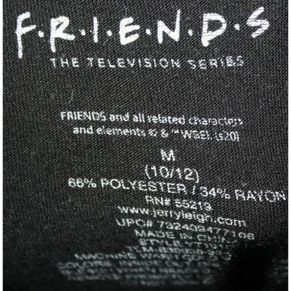 Friends Girl's Black Short Sleeve T-Shirt Sz M (10/12) Tee Top Pullover - Picture 6 of 6